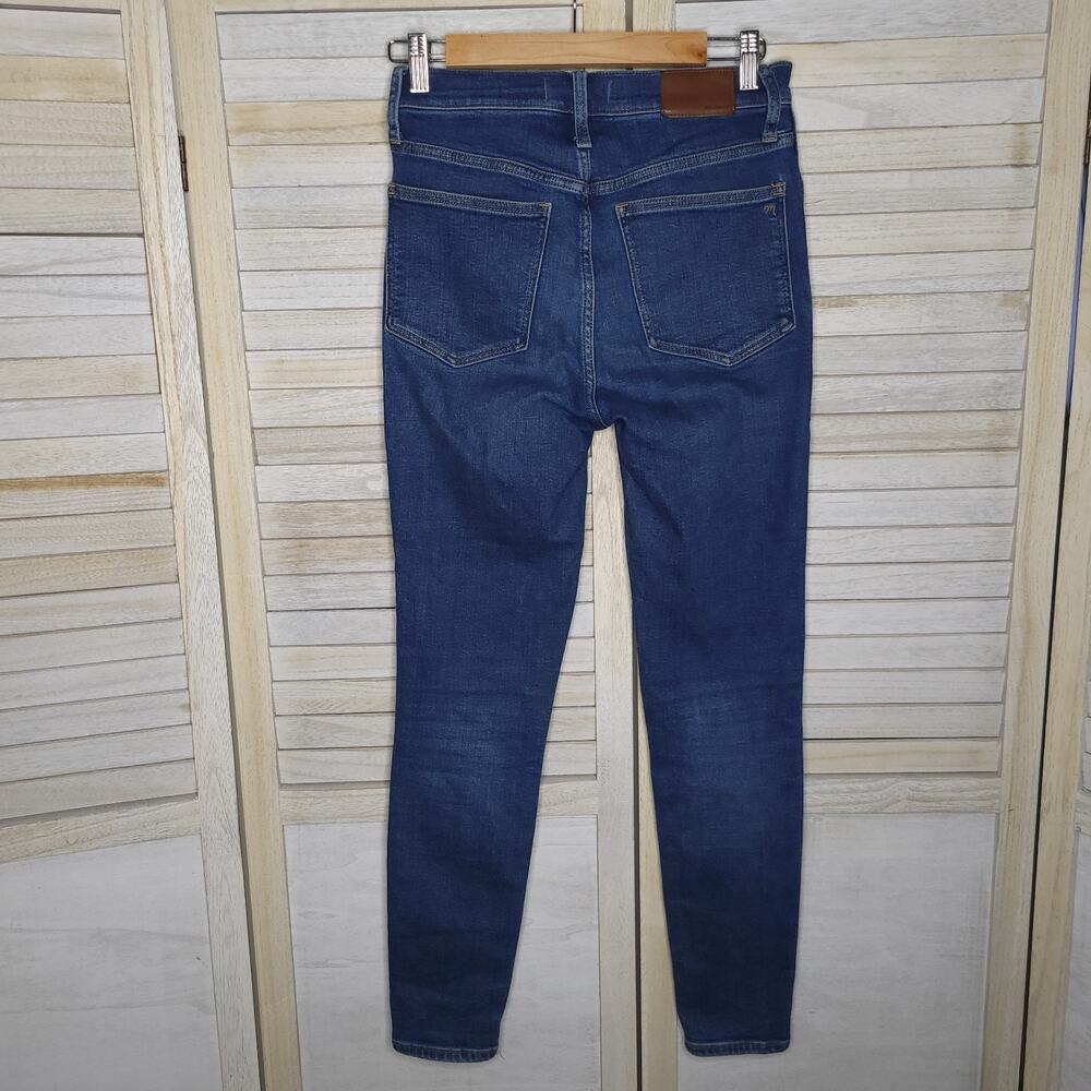 Madewell 10 Inch High Rise Skinny Ankle Jeans Dark Wash Size 27 Blue